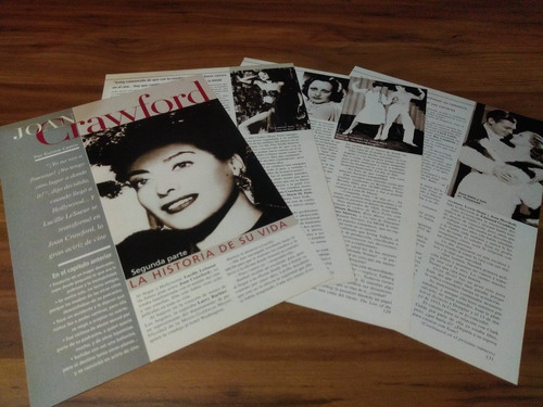 (k075) Joan Crawford * Clippings Revista 4 Pgs