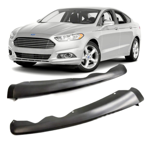 2013-2016 Ford Fusion Par De Molduras Spoiler Defensa Facia 