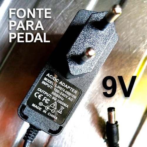 Imagem 3 de 9 de Fonte 9v P/ Pedal De Guitarra 1000ma Com 06 Saídas P/ Pedais