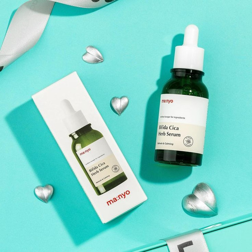 Ma:nyo Bifida Cica Herb Serum Facial 50 Ml Calmante Todo Tipo De Piel Noche