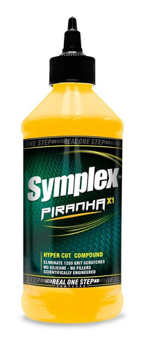 Symplex Piranha X1 Pulimento Alto Corte - Hyper Cut 946 Ml