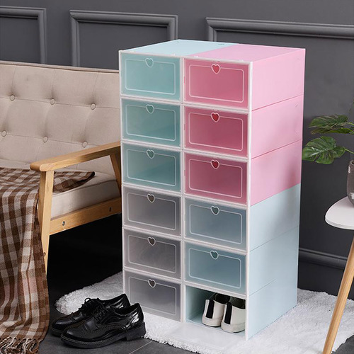 5 Piezas - Caja De Zapatos Apilable A Prueba De Humedad
