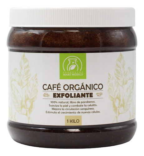  Exfoliante De Café Orgánico Antioxidante 1 Kilo