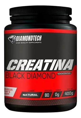Diamondtech Creatina Monohidratada Black Diamond 400gr Sabor Natural