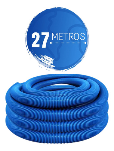 27 Metros De Mangueira Ecológica 38mm Limpeza De Piscina