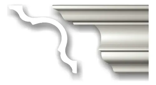 Moldura Decorativa Interior De Poliestileno Ba-100 Pintable | Cuotas ...