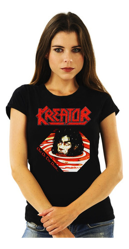 Polera Mujer Kreator Out Of The Dark Metal Impresión Directa