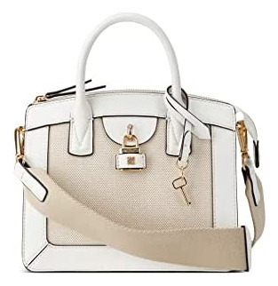 Nine West Shirin Mini Satchel, Blanco Óptico