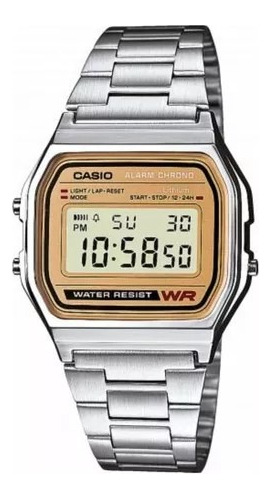 Reloj Casio A158wea-9cf Unisex Retro Acero