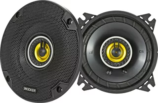 Bocinas Kicker De 4 Pulgadas 46csc44 Csc44 Csc4 Cs Series 2 Vias 150w Max 50w Rms Color Gris Oscuro 2 Bocinas