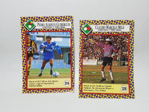 Imagen 6 de 7 de Figuritas Gimnasia Y Tiro Salta Fútbolmania 1993 Mag 58249