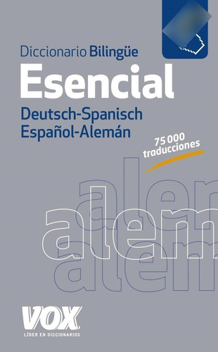 Dicc.esencial Español Aleman Español - 75000 V. Vox Spes Bib