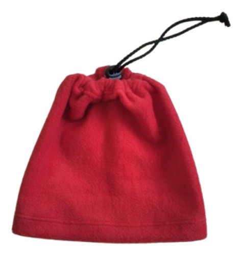 Cuello Gorro Polar Liso Para Niños Rojo Unico