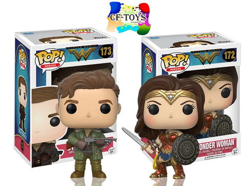 Wonder Woman Set 2 Piezas Funko Pop Pelicula Wonder Woman Cf