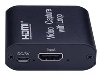 Comprar Capturadora De Video Hdmi Usb With Loop Out 4k 2k