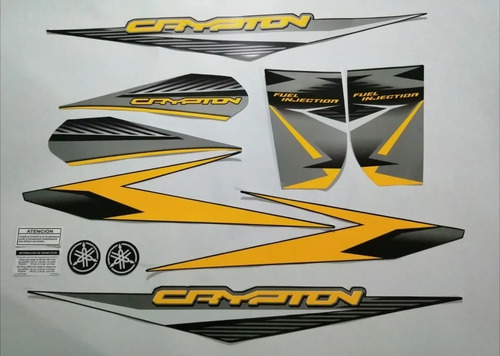 Kit Completo De Calcomanías Yamaha Crypton 2022