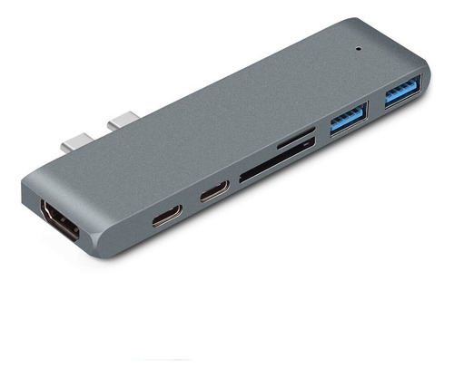 Adaptador Hub Usb Tipo C 7 Em 1 Macbook Pro Hdmi M1