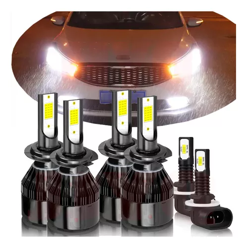 Juego de bombillas LED para coche con casquillo H7, LED
