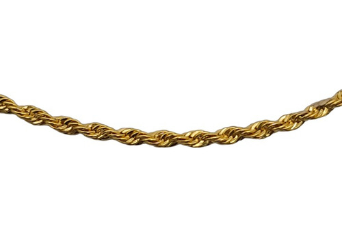 Pulsera Torcida En Oro 18k De 18cm Largo Con Ojo De Gato Color Dorado Diámetro 18 Cm Largo 18 Cm