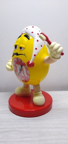 Imagen 3 de 10 de Reloj Souvenir De M&m' Funcionando Alto 27 Cm Ancho 15 Cm