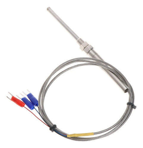 Termocupla Sensor Temperatura Pt100 Rtd 400°c 100cm [ Max ]