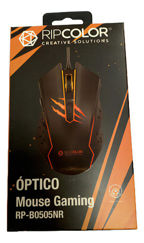 Mouse Gamer Ripcolor RP-B0505NR Color Negro