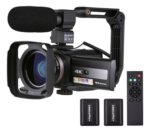 Andoer Kit De Cámara De Video Digital Ultra Hd 4k 60fps