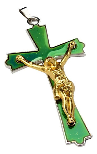 2 Collar Colgante Crucifijo Jesús Cruz Accesorios Reglioso