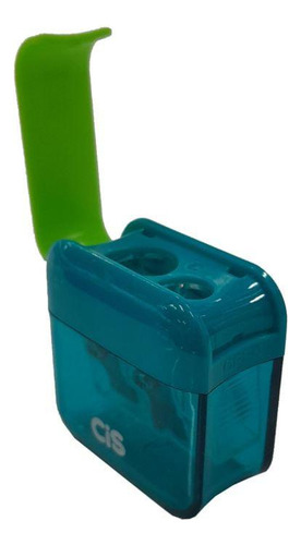 Apontador Com Depósito E Tampa Verde - Cis Verde