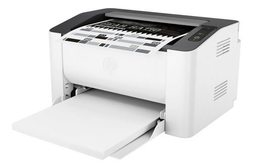 Impresora simple función HP LaserJet 107a blanca y negra 110V/240V