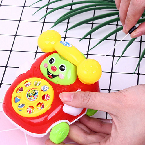 1 Pieza De Teléfono Con Cable De Simulación Para Niños, Jugu