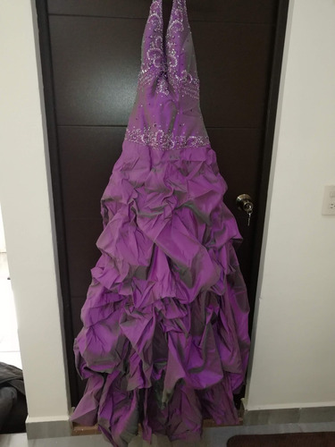 Vestido De Fiesta Alta Costura  Lila Tornasol (1 Uso)