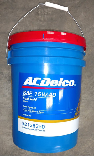 Aceite Lubricante Acdelco 15w40 Mineral Paila Diesel Gasolin