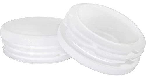 Tapn Plstico Redondo 1.75puLG (4 Unidades) Blanco - Tubos Me