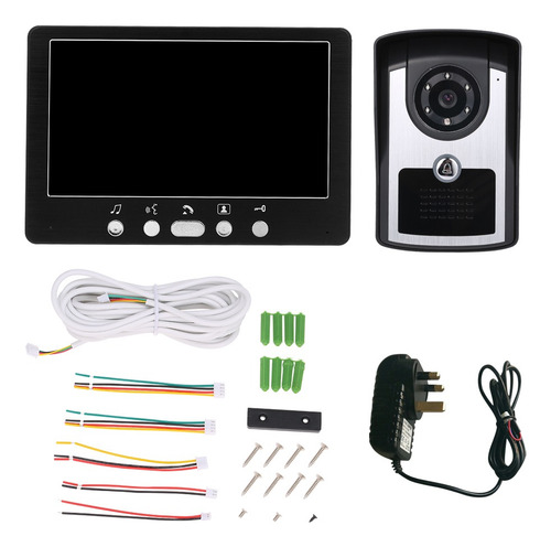 7 Pulgadas Monitor Hd Cámara Video Puerta Teléfono Timbre In