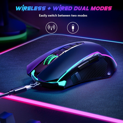Ratón Inalámbrico Para Juegos Redragon M910-ws 8000 Dpi Rgb