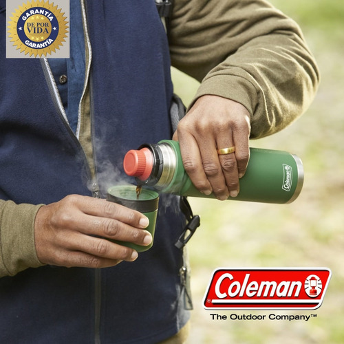 Termo Coleman 700cc Acero 24hs. Matero Garantia Por Vida