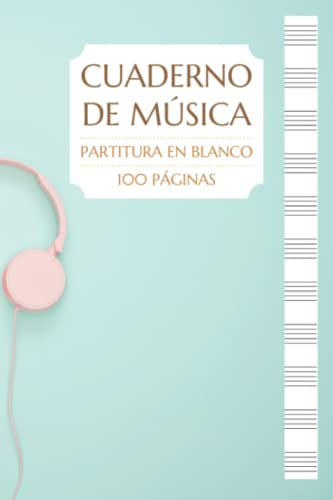Cuaderno Para Musicos - Partitura En Blanco - Cuaderno De Mu