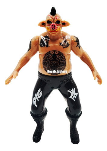 Puerquiza Extrema Luchador Pig Destructor Figura Accion