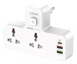 Tomacorriente Con Puertos Usb Para Smartphone - Ldnio