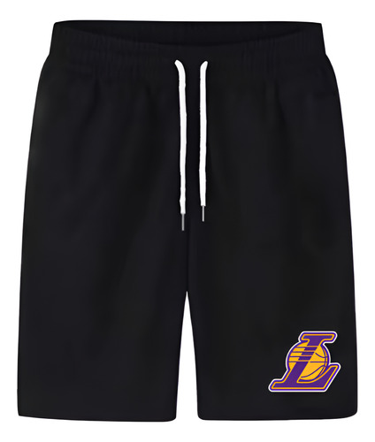 Shorts Estampados Lakers 100% Algodón