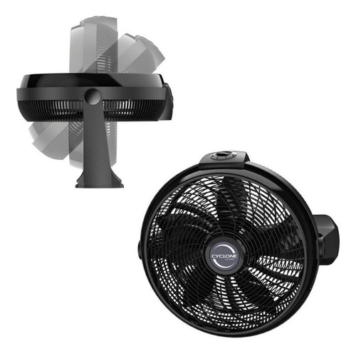 Ventilador De Piso/pared De 20'' Lasko Cyclone Con 3 V Negro Plástico 5