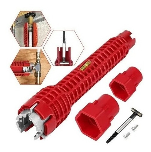 Llave Multifuncional Para Lavabo De Tres Cabezales 8 En 1