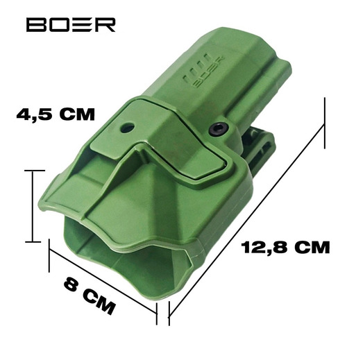 Funda Pistolera Táctica Polímero Boer Nivel2 Bersa Pro Tpr 9