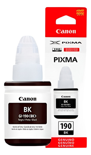Tinta Canon Para Sistema Continuo Gi-190bk Negro 135 Ml