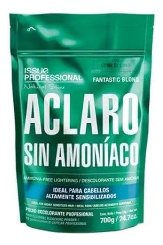 Polvo Decolorante Issue Sin Amoniaco Fantastic Blond X700 Gr