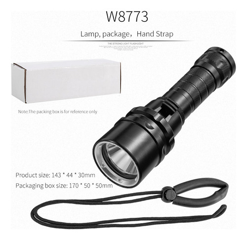 Lanterna De Mergulho Led Poderosa Super Bright T6/l2