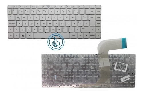 Teclado Hp Pavilion 14-v 14-v003la 14 V Blanco Sp Sin Marco