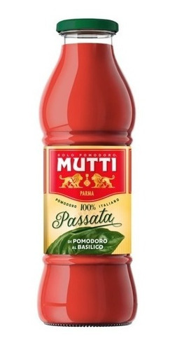 Passata Con Basilico *700g Vidrio Mutti
