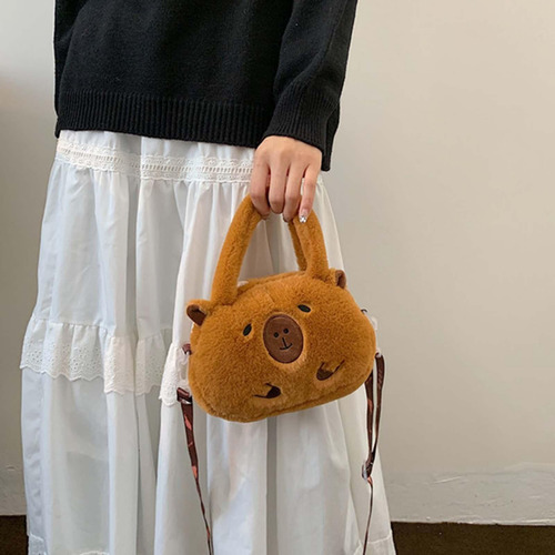 Bolso Bandolera De Felpa De Para Mujer, Bolso De Mano Para